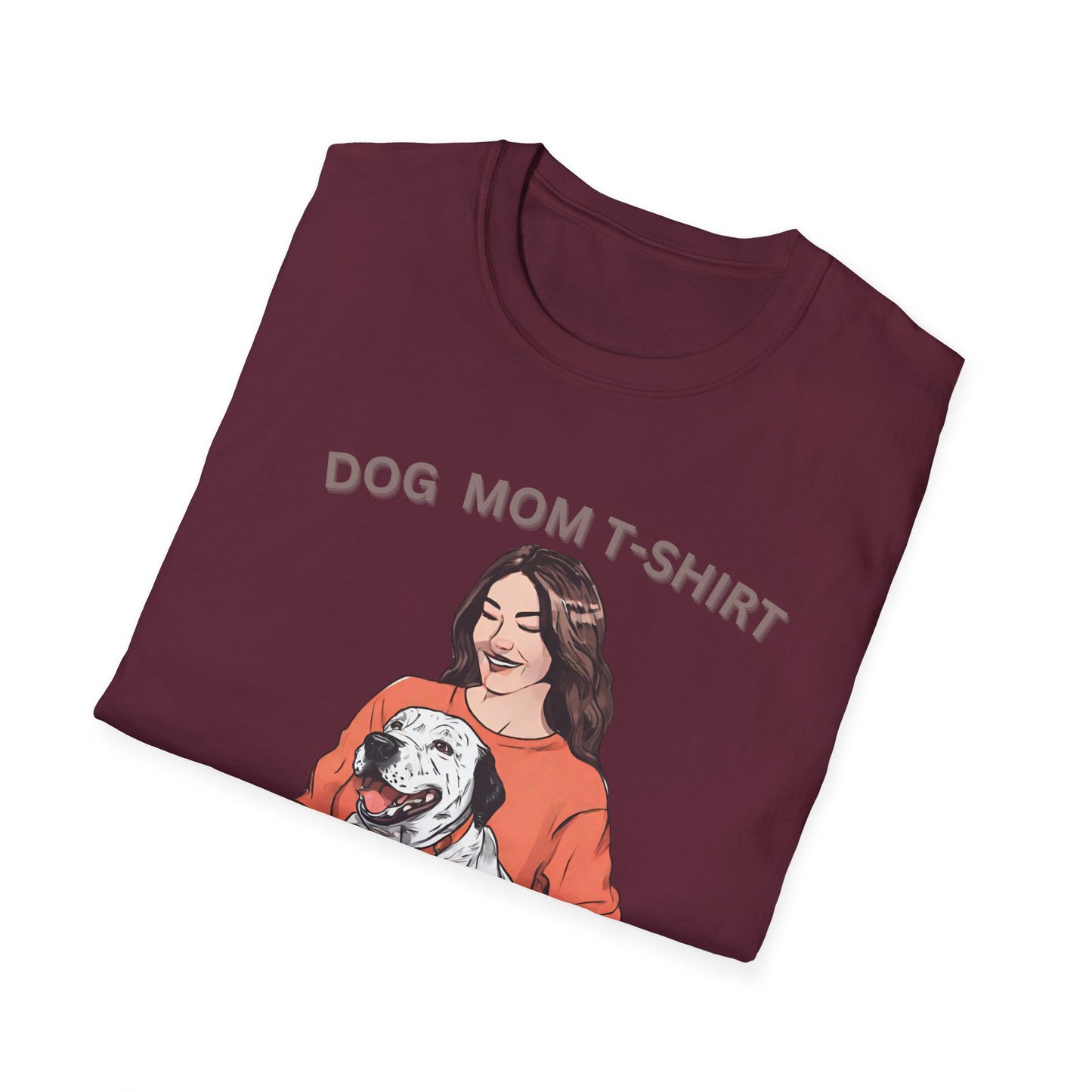 DOG MOM Softstyle T-Shirt for mom || Mother's day Gift.