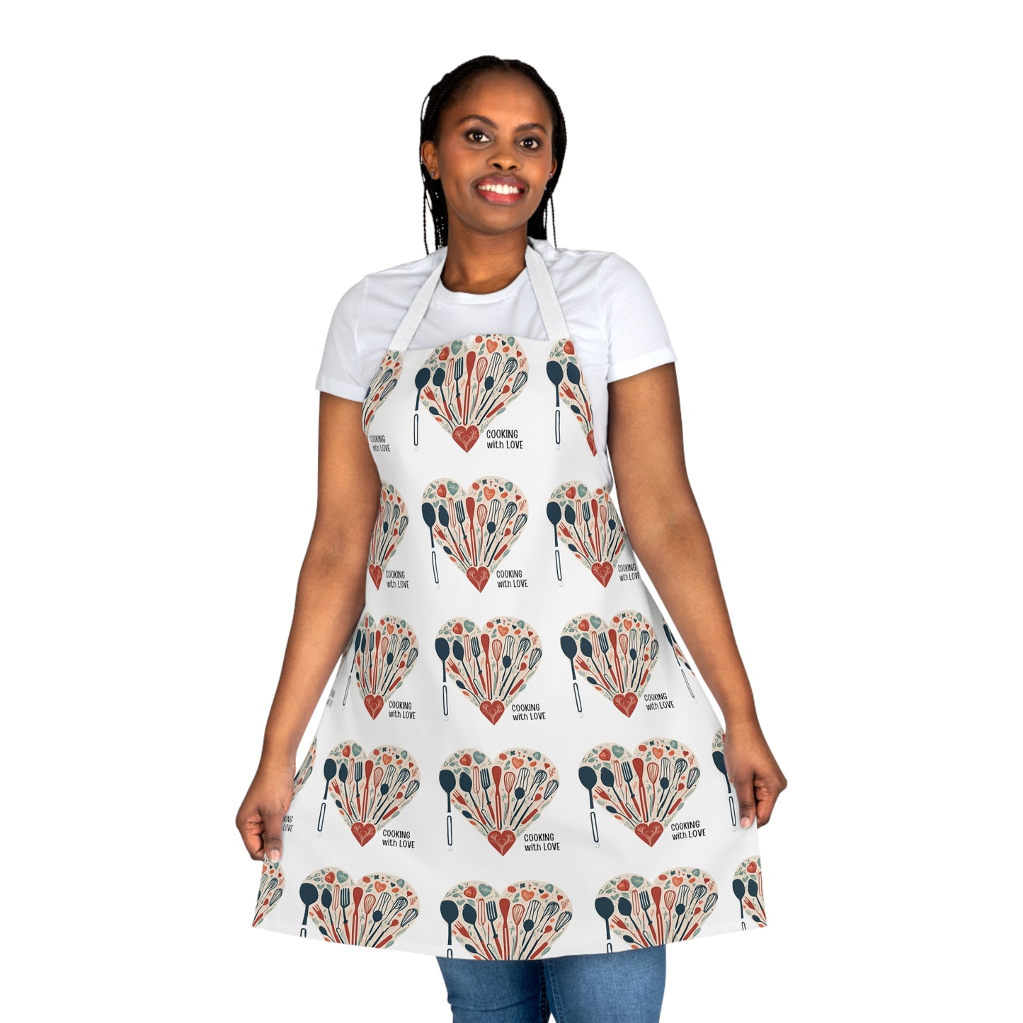 The personalized chef's apron Cooking with Love || Gift for mom or wife || Mother's Day Gift