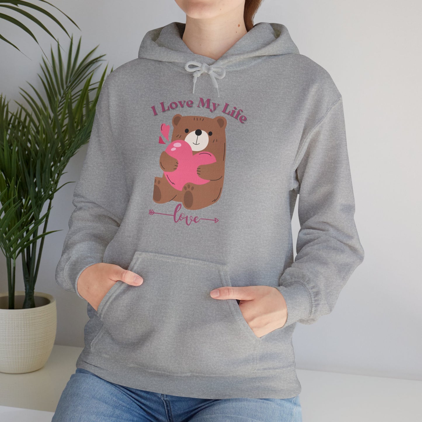 I LOVE MY LIFE || Unisex Heavy Blend™ || Hooded Sweatshirt