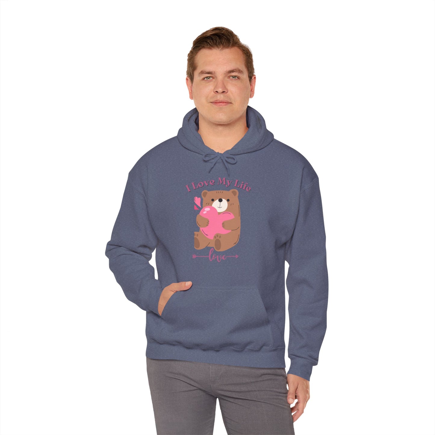 I LOVE MY LIFE || Unisex Heavy Blend™ || Hooded Sweatshirt