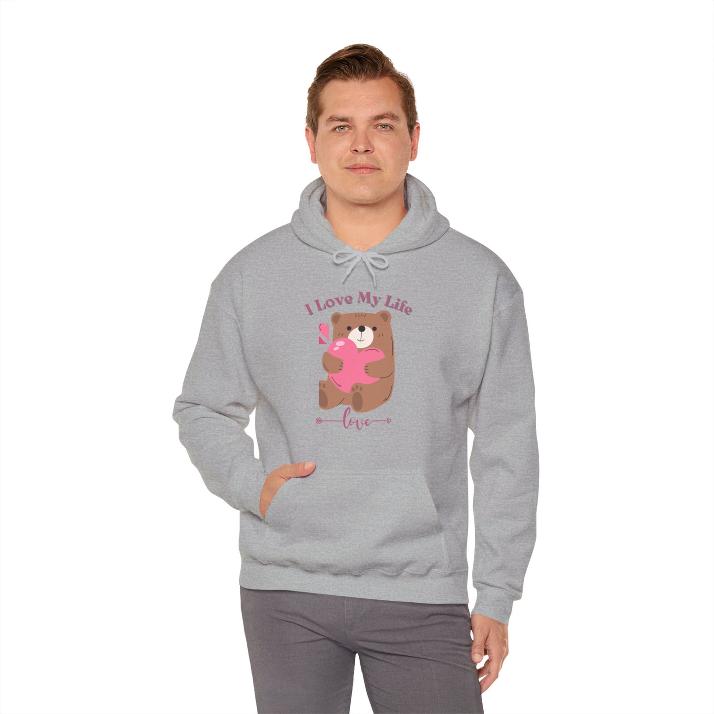 I LOVE MY LIFE || Unisex Heavy Blend™ || Hooded Sweatshirt