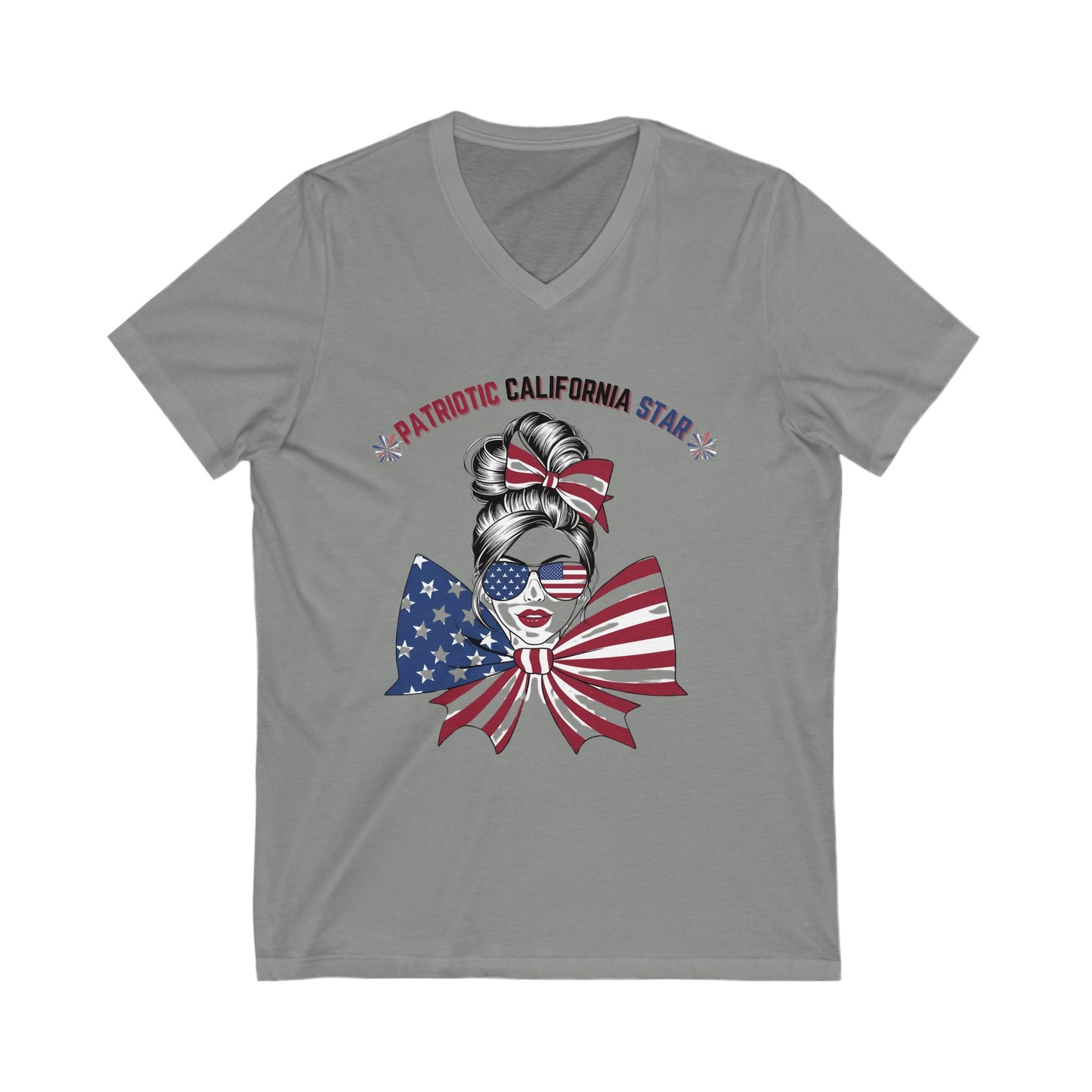 Unisex Jersey Short Sleeve V-Neck Tee