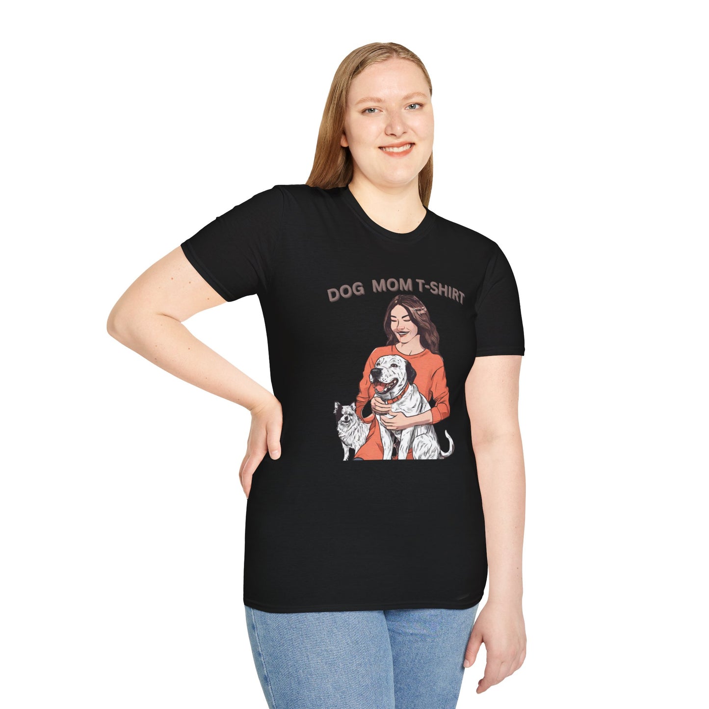 DOG MOM Softstyle T-Shirt for mom || Mother's day Gift.