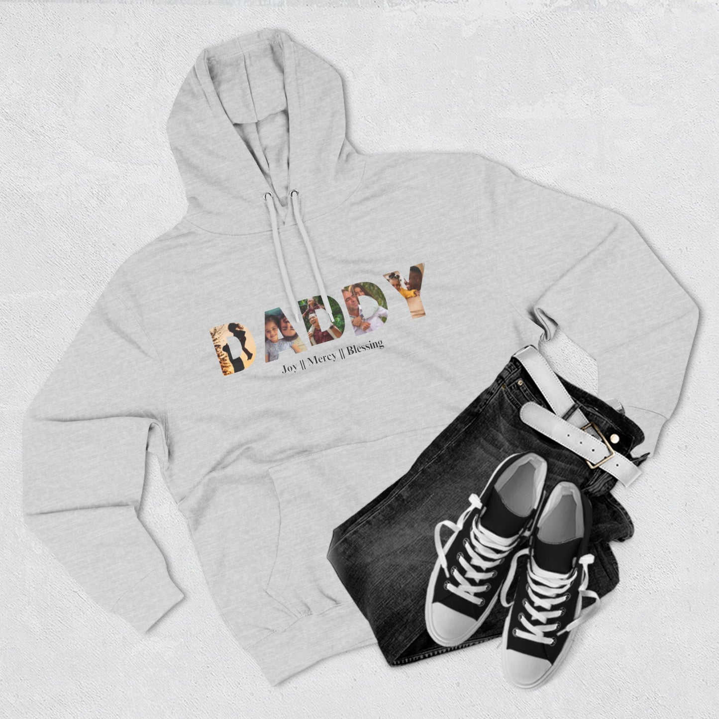 Three-Panel Fleece Hoodie Gift for Daddy And Grandpa Shirt, Father's Day Shirt, Gift For Daddy And Grandpa Tee, Gift For Husband