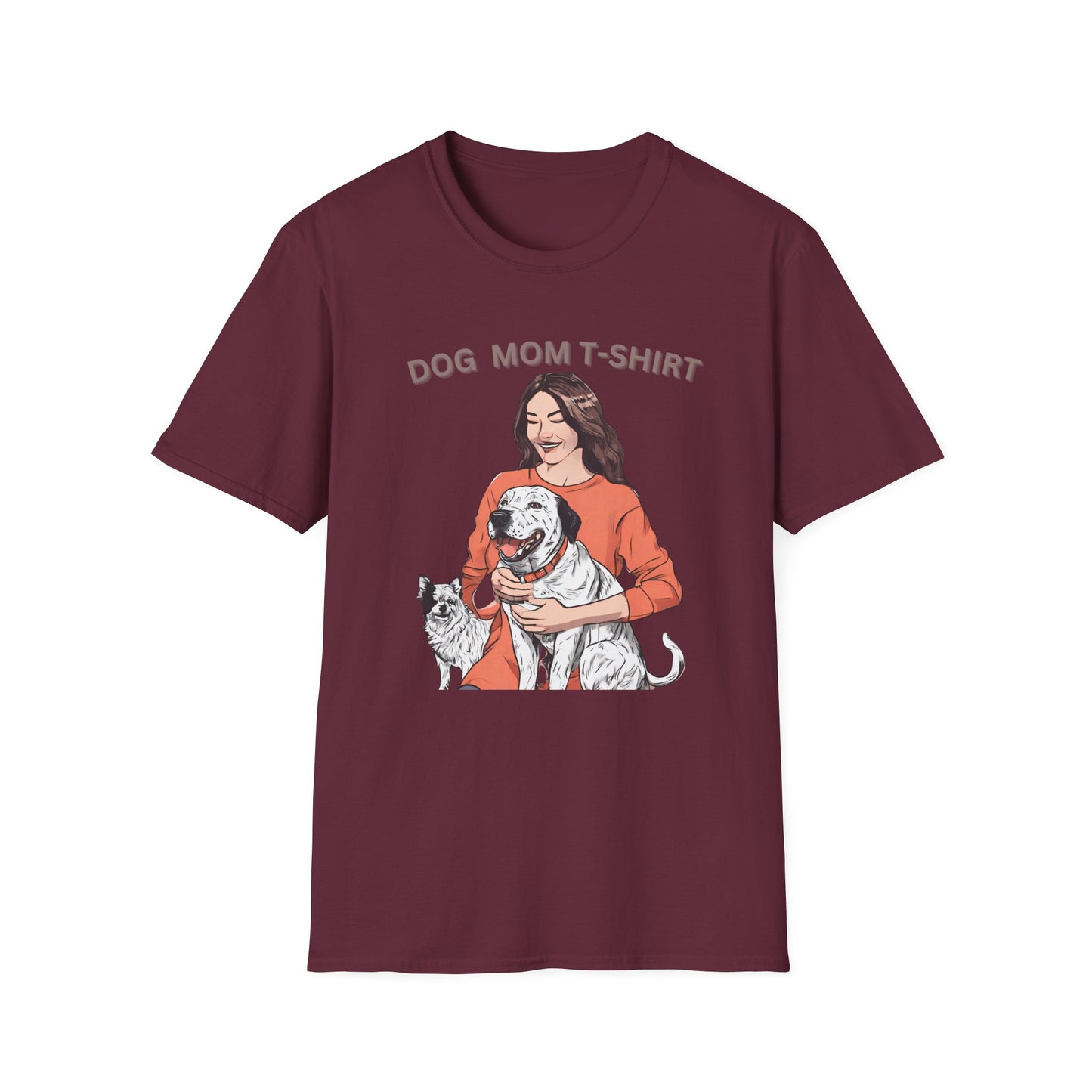 DOG MOM Softstyle T-Shirt for mom || Mother's day Gift.