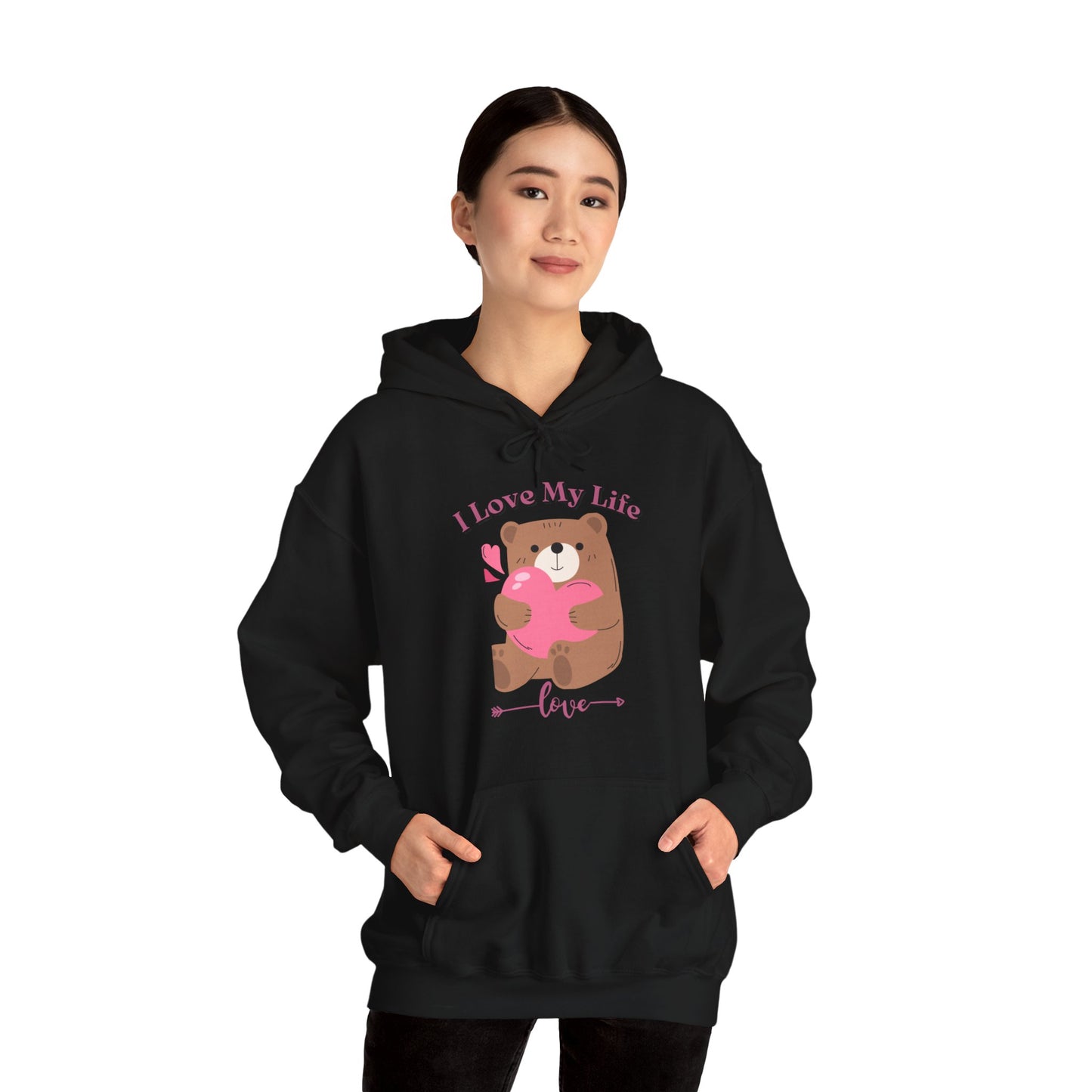 I LOVE MY LIFE || Unisex Heavy Blend™ || Hooded Sweatshirt
