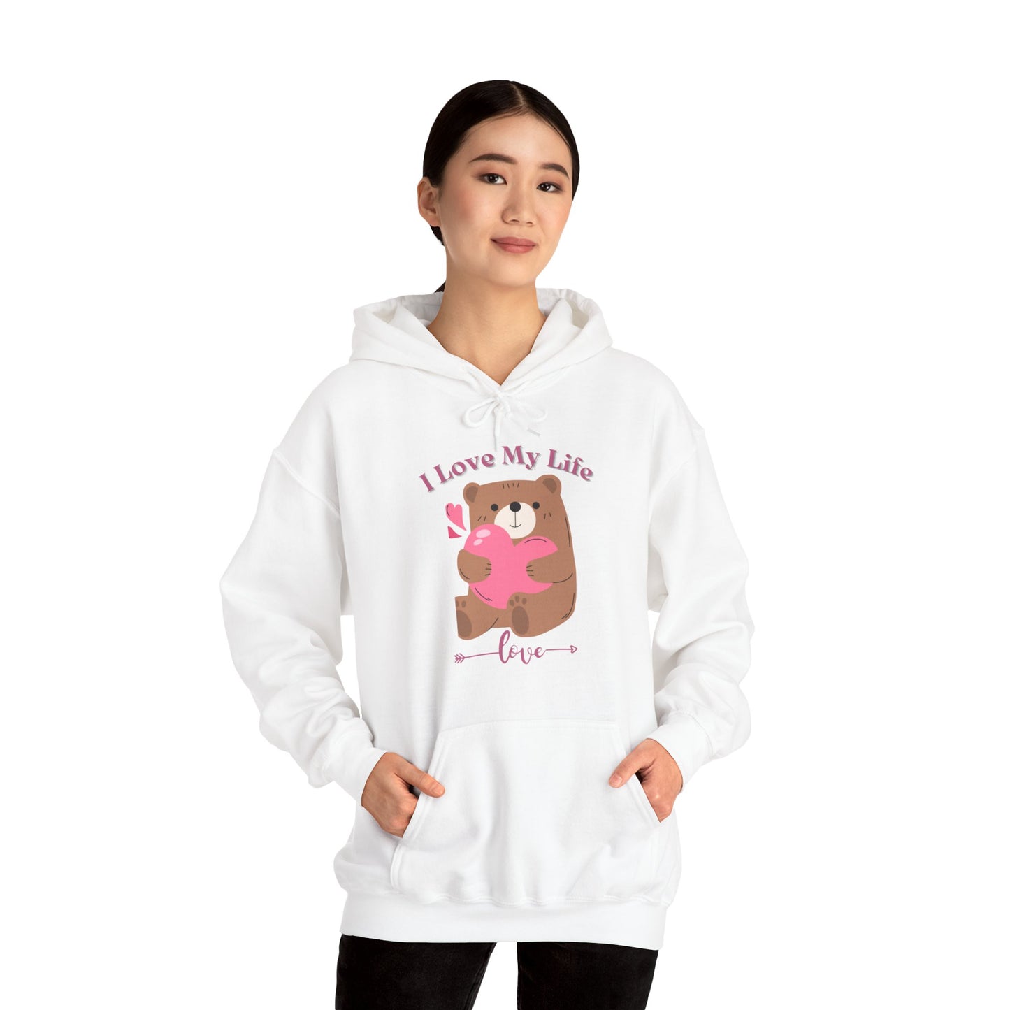 I LOVE MY LIFE || Unisex Heavy Blend™ || Hooded Sweatshirt