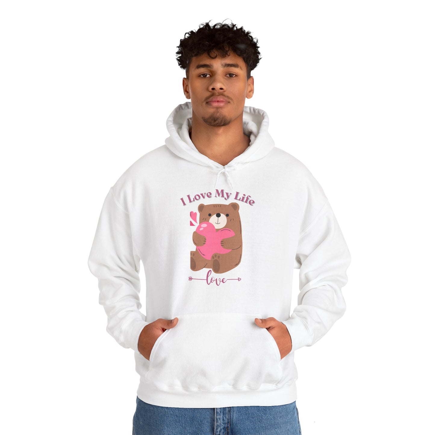I LOVE MY LIFE || Unisex Heavy Blend™ || Hooded Sweatshirt