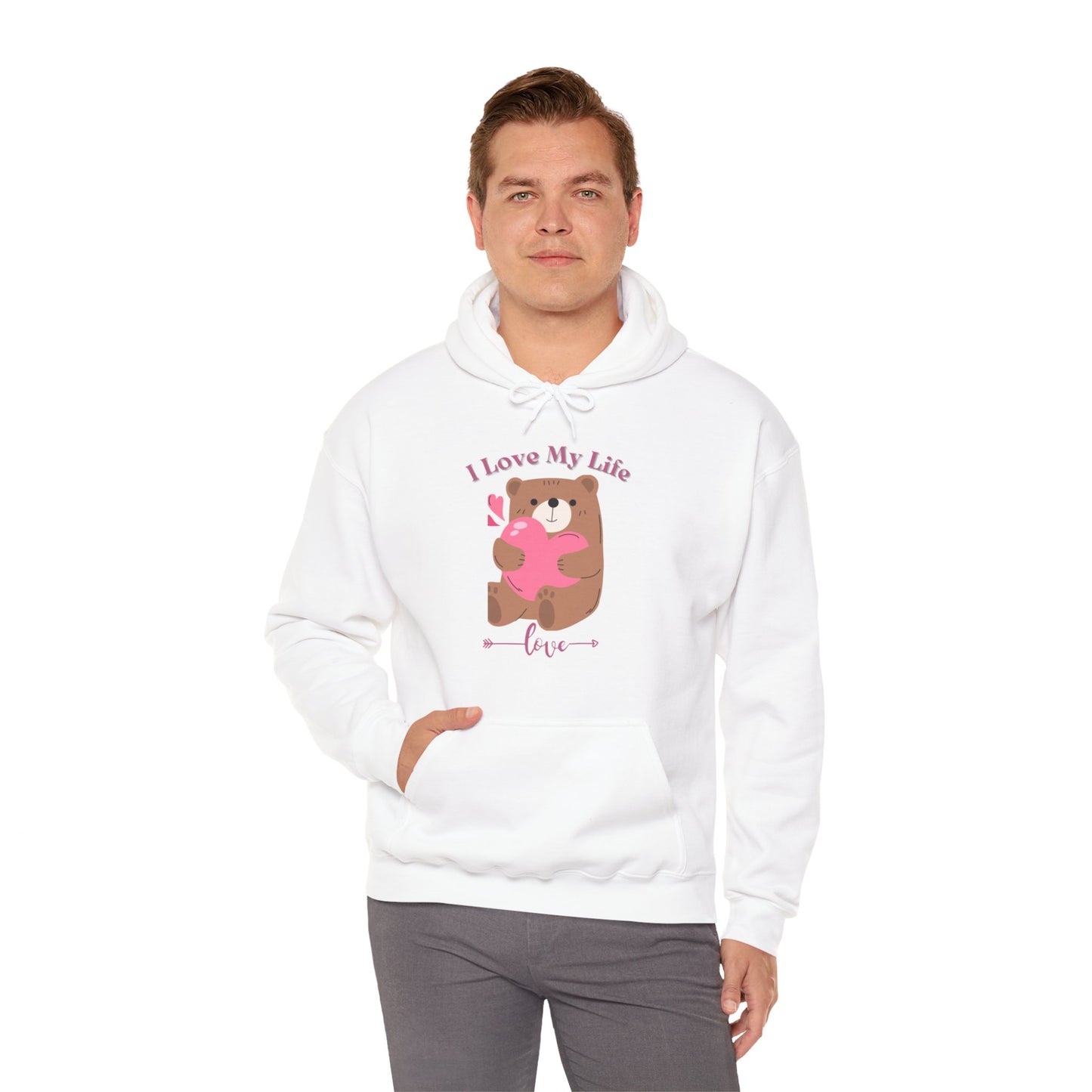 I LOVE MY LIFE || Unisex Heavy Blend™ || Hooded Sweatshirt