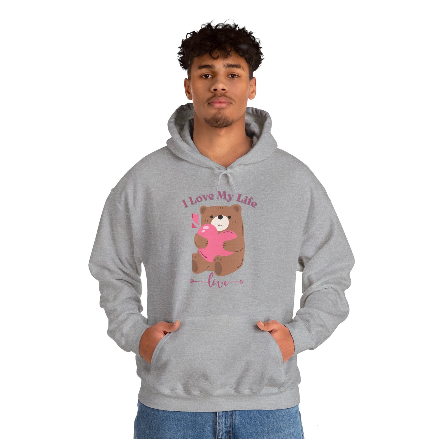 I LOVE MY LIFE || Unisex Heavy Blend™ || Hooded Sweatshirt