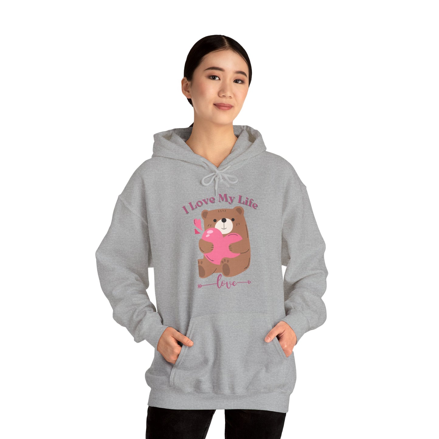 I LOVE MY LIFE || Unisex Heavy Blend™ || Hooded Sweatshirt