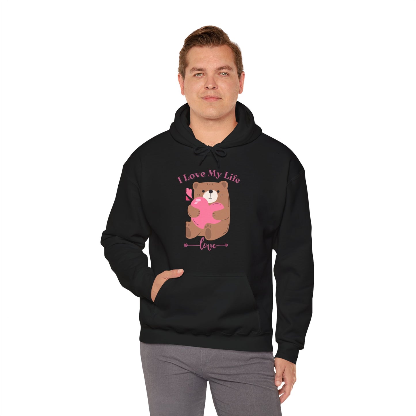 I LOVE MY LIFE || Unisex Heavy Blend™ || Hooded Sweatshirt