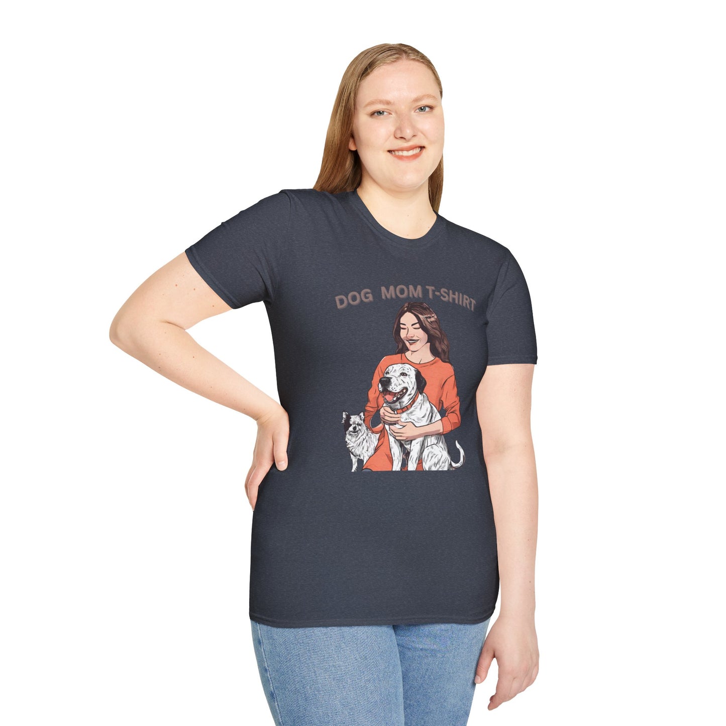 DOG MOM Softstyle T-Shirt for mom || Mother's day Gift.