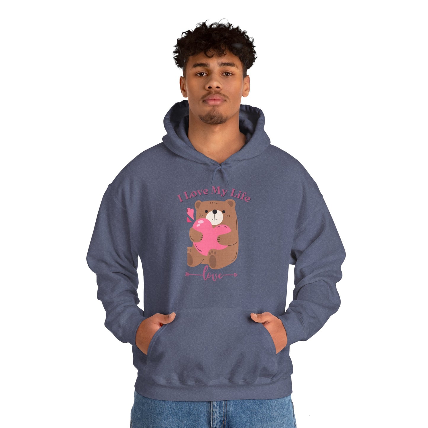 I LOVE MY LIFE || Unisex Heavy Blend™ || Hooded Sweatshirt