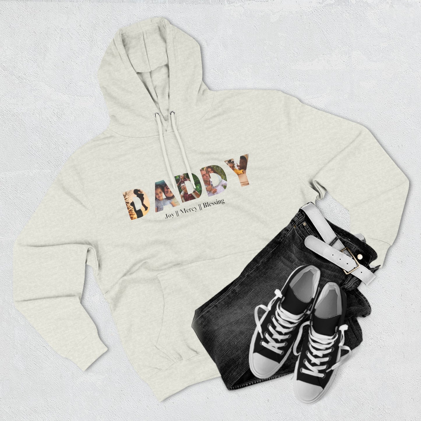Three-Panel Fleece Hoodie Gift for Daddy And Grandpa Shirt, Father's Day Shirt, Gift For Daddy And Grandpa Tee, Gift For Husband