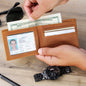 Father's Day Gift || Personalised Men's Wallet || Genuine Soft Black Leather Wallet || Personalized Engraved Gift for Him || Boyfriend, Dad, Husband Best Gift.