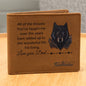Father's Day Gift || Personalised Men's Wallet || Genuine Soft Black Leather Wallet || Personalized Engraved Gift for Him || Boyfriend, Dad, Husband Best Gift.