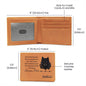 Father's Day Gift || Personalised Men's Wallet || Genuine Soft Black Leather Wallet || Personalized Engraved Gift for Him || Boyfriend, Dad, Husband Best Gift.