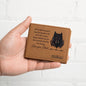 Father's Day Gift || Personalised Men's Wallet || Genuine Soft Black Leather Wallet || Personalized Engraved Gift for Him || Boyfriend, Dad, Husband Best Gift.