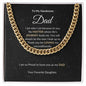 Cuban Link Chain Necklace || Father's Day Necklace || To My Dad Gift || Gift From Daughter || Papa Gift || Father's Day Jewelry || Necklace For Dad