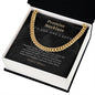 Promise Necklace Gift For Him Gift for Husband Gift Cuban Chain Necklace for Man Gift For Boyfriend Gift For Man