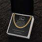 Cuban Link Chain Necklace || Father's Day Necklace || To My Dad Gift || Gift From Daughter || Papa Gift || Father's Day Jewelry || Necklace For Dad