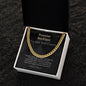 Promise Necklace Gift For Him Gift for Husband Gift Cuban Chain Necklace for Man Gift For Boyfriend Gift For Man