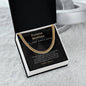 Promise Necklace Gift For Him Gift for Husband Gift Cuban Chain Necklace for Man Gift For Boyfriend Gift For Man