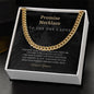 Promise Necklace Gift For Him Gift for Husband Gift Cuban Chain Necklace for Man Gift For Boyfriend Gift For Man