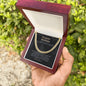 Promise Necklace Gift For Him Gift for Husband Gift Cuban Chain Necklace for Man Gift For Boyfriend Gift For Man