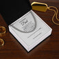 To My Dad Cross Necklace, Stainless Steel Cuban Chain Jewelry, Birthday Gift For Dad, Valentine's Day Gift, Father's Day Gift, Christmas Gift, With Card And Gift Box Packaging