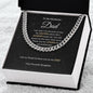 Cuban Link Chain Necklace || Father's Day Necklace || To My Dad Gift || Gift From Daughter || Papa Gift || Father's Day Jewelry || Necklace For Dad