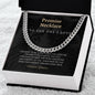 Promise Necklace Gift For Him Gift for Husband Gift Cuban Chain Necklace for Man Gift For Boyfriend Gift For Man
