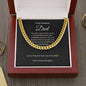 Cuban Link Chain Necklace || Father's Day Necklace || To My Dad Gift || Gift From Daughter || Papa Gift || Father's Day Jewelry || Necklace For Dad