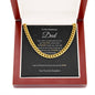 Cuban Link Chain Necklace || Father's Day Necklace || To My Dad Gift || Gift From Daughter || Papa Gift || Father's Day Jewelry || Necklace For Dad