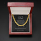 Cuban Link Chain Necklace || Father's Day Necklace || To My Dad Gift || Gift From Daughter || Papa Gift || Father's Day Jewelry || Necklace For Dad
