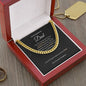 Cuban Link Chain Necklace || Father's Day Necklace || To My Dad Gift || Gift From Daughter || Papa Gift || Father's Day Jewelry || Necklace For Dad