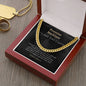 Promise Necklace Gift For Him Gift for Husband Gift Cuban Chain Necklace for Man Gift For Boyfriend Gift For Man