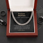 Promise Necklace Gift For Him Gift for Husband Gift Cuban Chain Necklace for Man Gift For Boyfriend Gift For Man