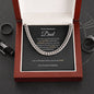 Cuban Link Chain Necklace || Father's Day Necklace || To My Dad Gift || Gift From Daughter || Papa Gift || Father's Day Jewelry || Necklace For Dad