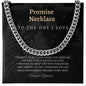 Promise Necklace Gift For Him Gift for Husband Gift Cuban Chain Necklace for Man Gift For Boyfriend Gift For Man