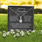 To My Daughter || Alluring Beauty Necklace || Birthday Gift || Christmas Gift || Valentine's Day Gift || Anniversary Day Gift With Blessing Card Gift Box