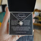 Necklace With Cards And Gift Box, Accessories Christmas Birthday Gift From Mom, To My Daughter Series Necklace