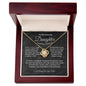 Necklace With Cards And Gift Box, Accessories Christmas Birthday Gift From Mom, To My Daughter Series Necklace