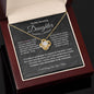 Necklace With Cards And Gift Box, Accessories Christmas Birthday Gift From Mom, To My Daughter Series Necklace