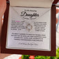 To My Daughter Gift || Love Knot Necklace || Birthday Gift || Christmas Gift || Valentine's Day Gift || Anniversary Day Gift With Blessing Card Gift Box