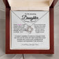 To My Daughter Gift || Love Knot Necklace || Birthday Gift || Christmas Gift || Valentine's Day Gift || Anniversary Day Gift With Blessing Card Gift Box