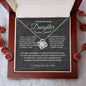 Necklace With Cards And Gift Box, Accessories Christmas Birthday Gift From Mom, To My Daughter Series Necklace