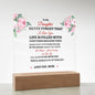 I LOVE YOU Acrylic Square Desk Plaque Gifts For Daughter- Daughter Gifts From Mom, For Birthday, Graduation, Wedding , Gifts For Daughter