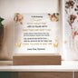 Gifts For My Amazing Daughter Acrylic Square Plaque good for - Wedding, Birthday, Holiday Halloween, Valentine's Day Gifts For Amazing Daughter - Desk Decorations Gifts For Daughter